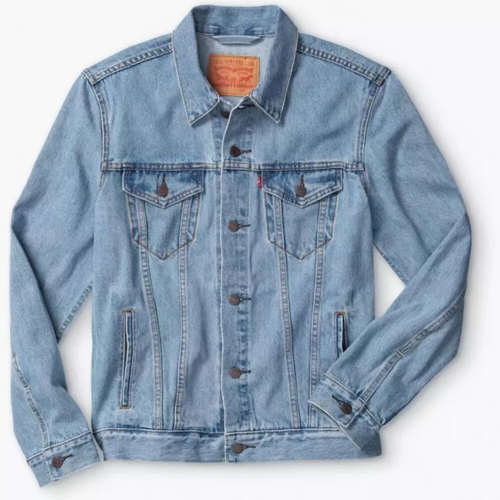 Levi's Men's Denim Trucker Jacket 100% Cotton Denim Light Wash 723340131 XXL